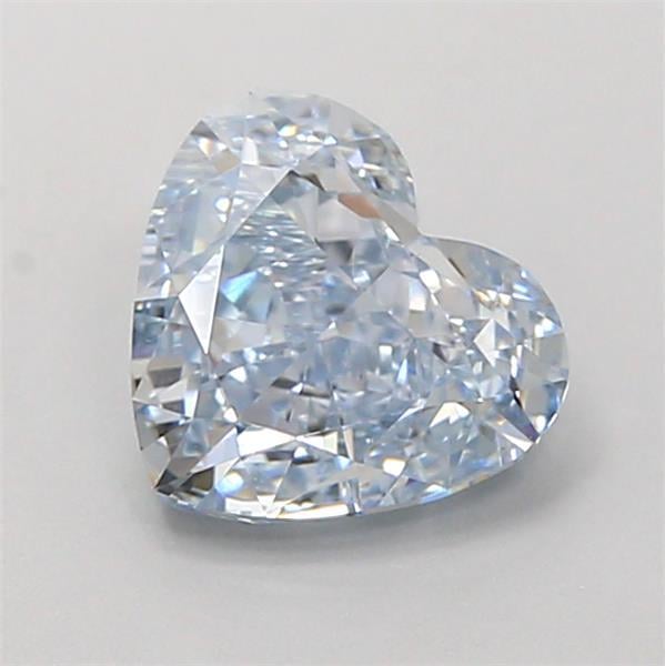 1.28 Ct. Fancy Intense Blue Heart Lab Grown Diamond