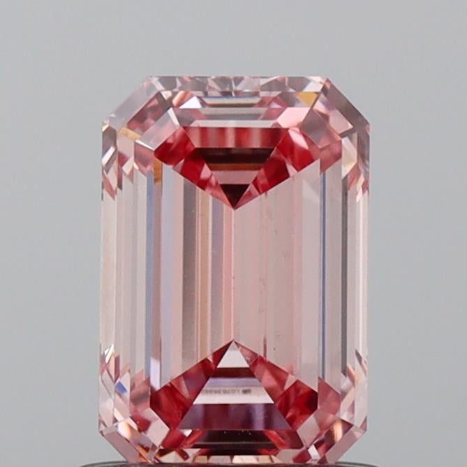1.00 Ct. Fancy Intense  Pink Emerald Lab Grown Diamond