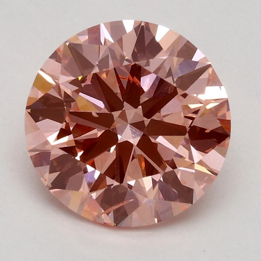 2.24 Ct. Fancy Intense Pink Round Lab Grown Diamond