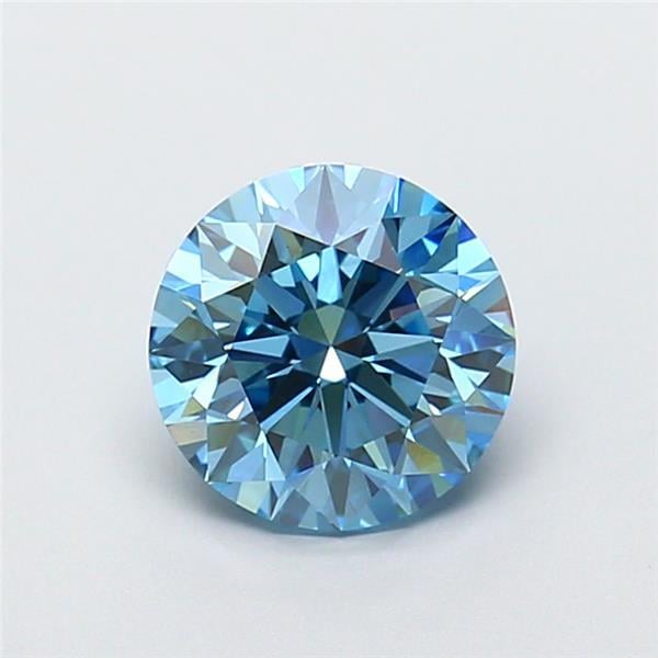 1.76 Ct. Fancy Vivid  Blue Round Lab Grown Diamond