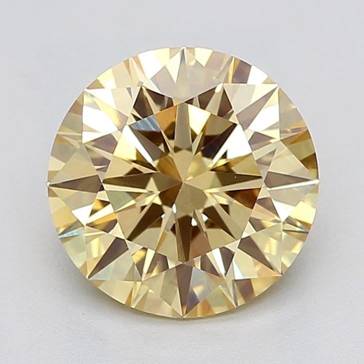 2.10 Ct. Fancy Yellow Round Lab Grown Diamond