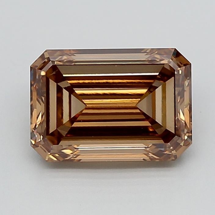 3.01 Ct. Fancy Light  Brown Emerald Lab Grown Diamond