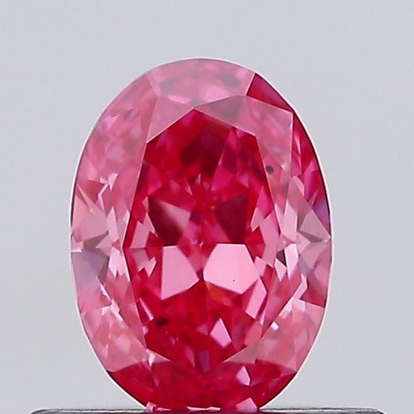 0.50 Ct. Fancy Vivid Pink Oval Lab Grown Diamond