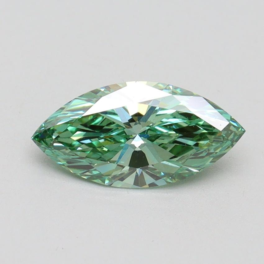1.02 Ct. Fancy Vivid Green Marquise Lab Grown Diamond