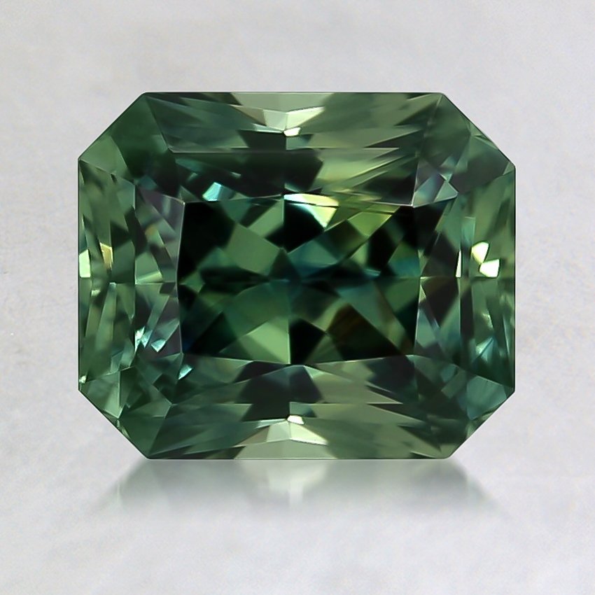 7.7x6.4mm Premium Teal Radiant Sapphire