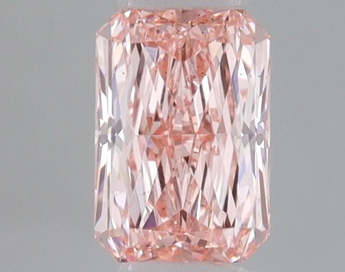 0.62 Ct. Fancy Vivid Pink Radiant Lab Grown Diamond