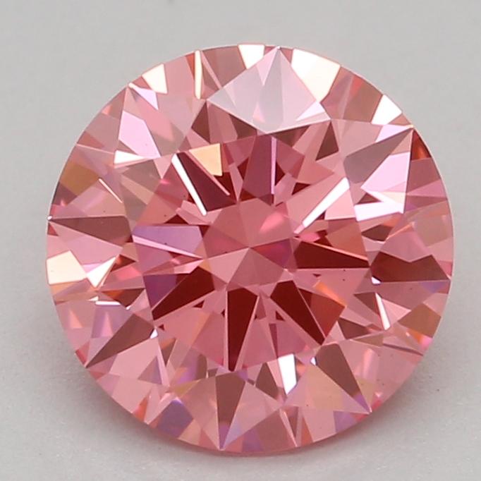 1.02 Ct. Fancy Vivid Pink Round Lab Grown Diamond