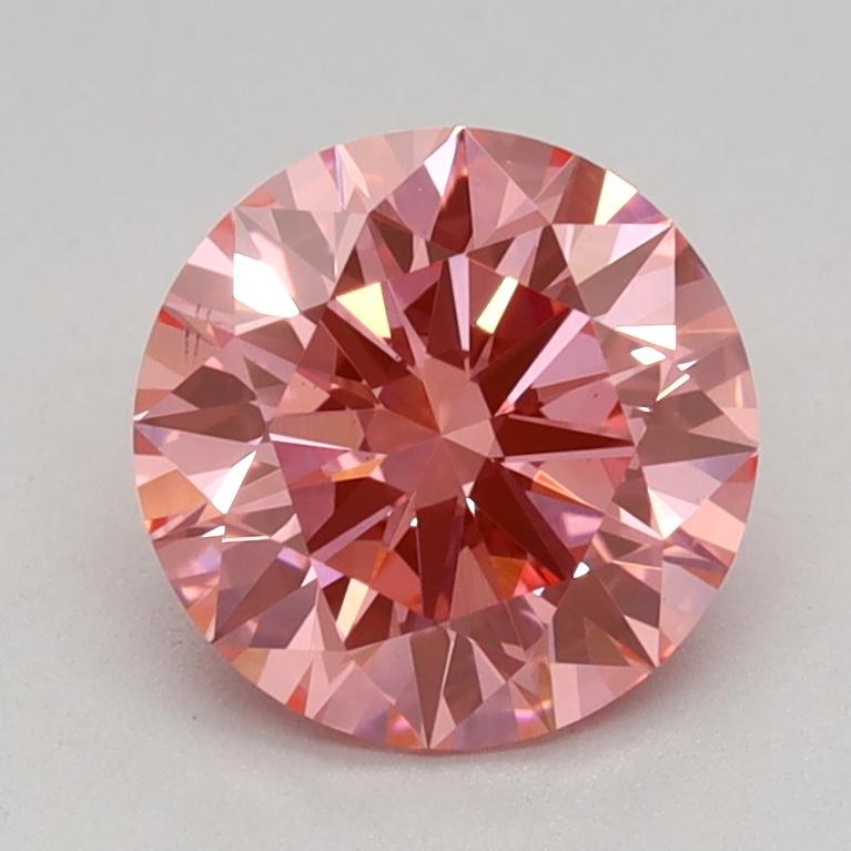 1.10 Ct. Fancy Vivid Pink Round Lab Grown Diamond