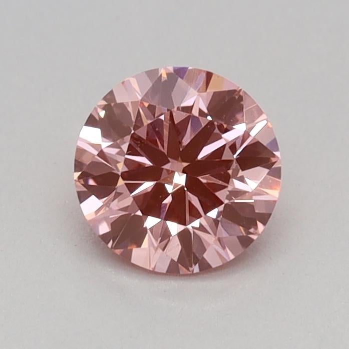 0.32 Ct. Fancy Vivid Pink Round Lab Grown Diamond