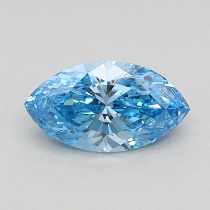 0.40 Ct. Fancy Vivid Blue Marquise Lab Grown Diamond