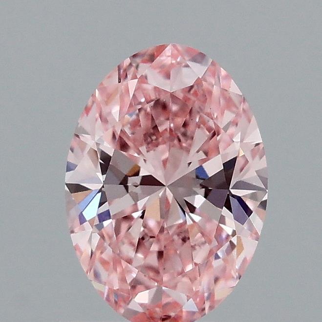 1.00 Ct. Fancy Vivid Pink Oval Lab Grown Diamond