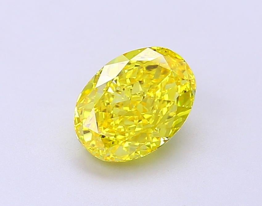 1.50 Ct. Fancy Vivid Yellow Oval Lab Grown Diamond