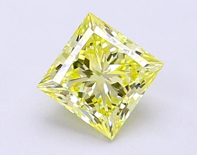 1.02 Ct. Fancy Intense Yellow Princess Lab Grown Diamond