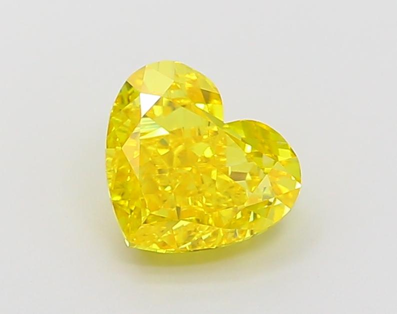 2.02 Ct. Fancy Vivid Yellow Heart Lab Grown Diamond