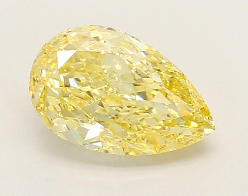 1.67 Ct. Fancy Vivid Yellow Pear Lab Grown Diamond