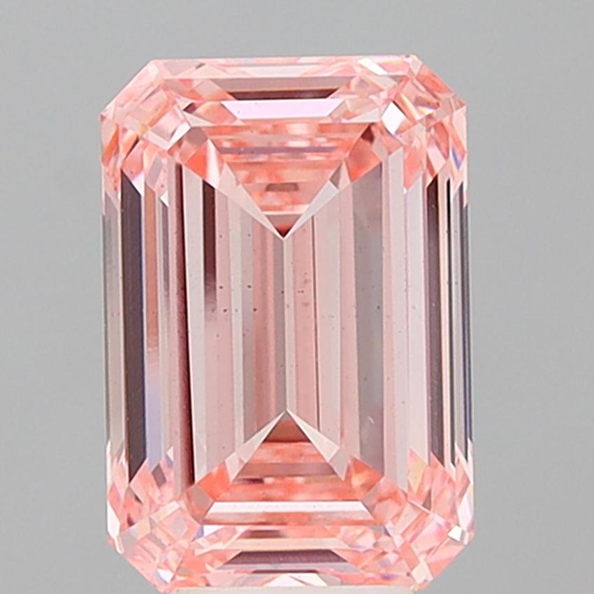 7.07 Ct. Fancy Intense Pink Emerald Lab Grown Diamond