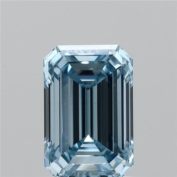 1.40 Ct. Fancy Vivid Blue Emerald Lab Grown Diamond