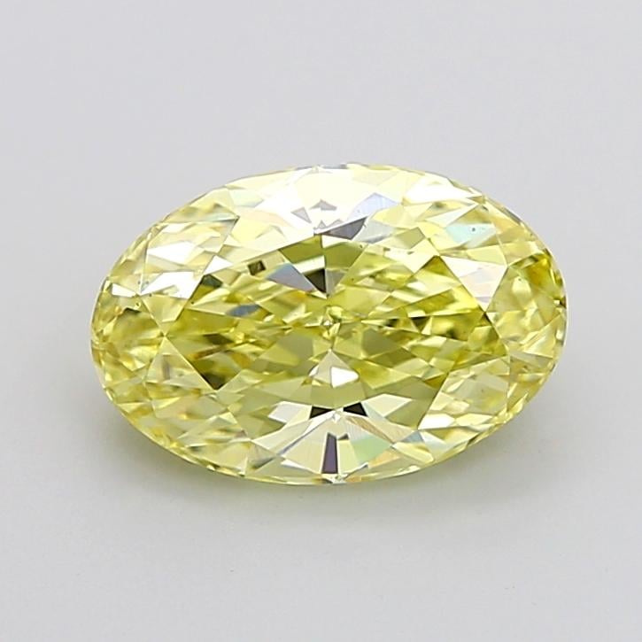 3.02 Ct. Fancy Intense None Yellow Oval Lab Grown Diamond