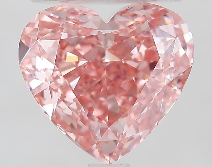 2.53 Ct. Fancy Vivid Pink Heart Lab Grown Diamond