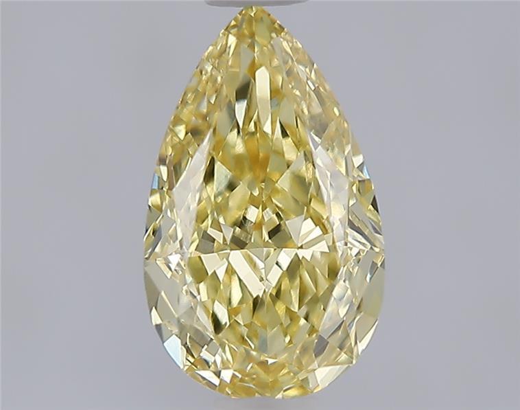 1.05 Ct. Fancy Intense  Yellow Pear Lab Grown Diamond