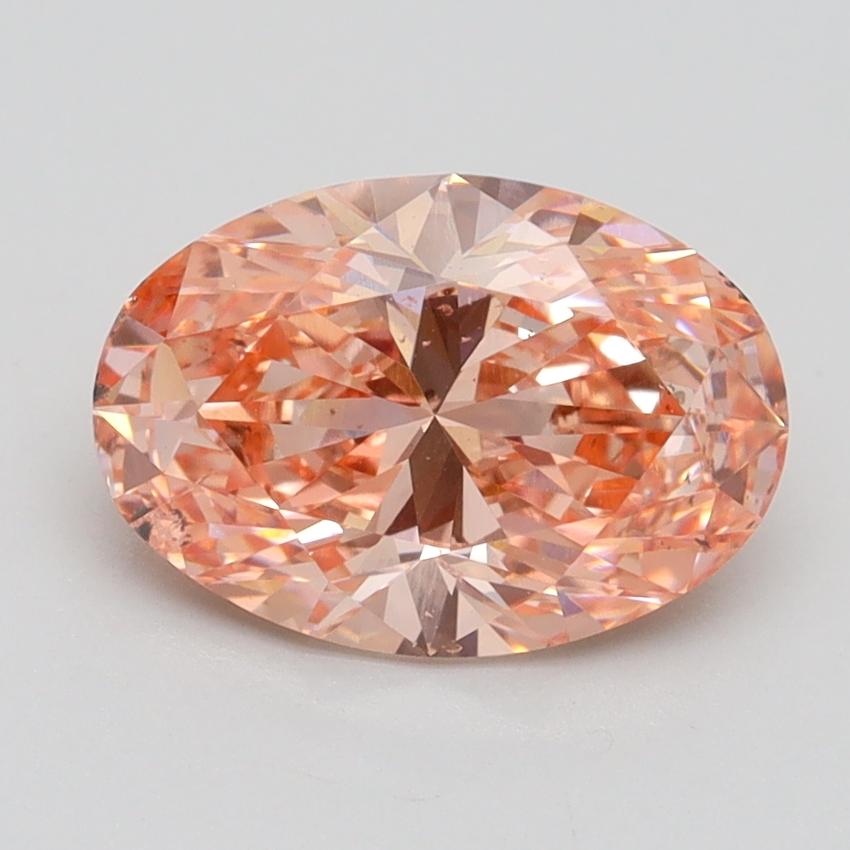 2.02 Ct. Fancy Intense Pink Oval Lab Grown Diamond