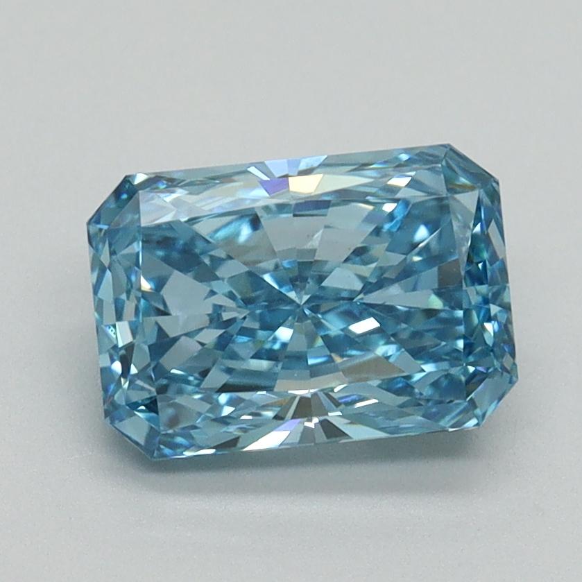 1.53 Ct. Fancy Vivid Blue Radiant Lab Grown Diamond