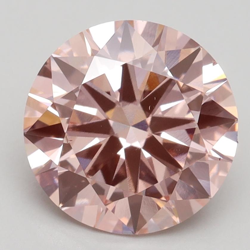 3.20 Ct. Fancy Intense Pink Round Lab Grown Diamond