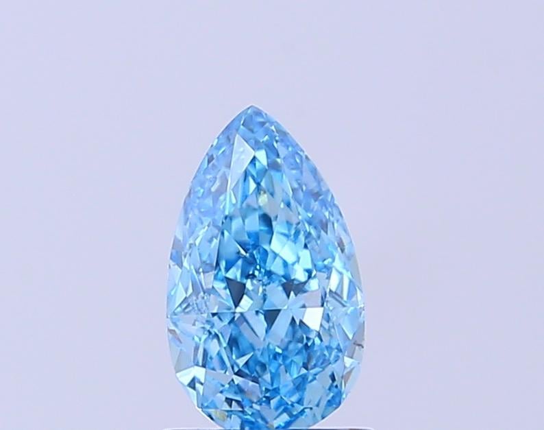 1.01 Ct. Fancy Vivid Blue Pear Lab Grown Diamond