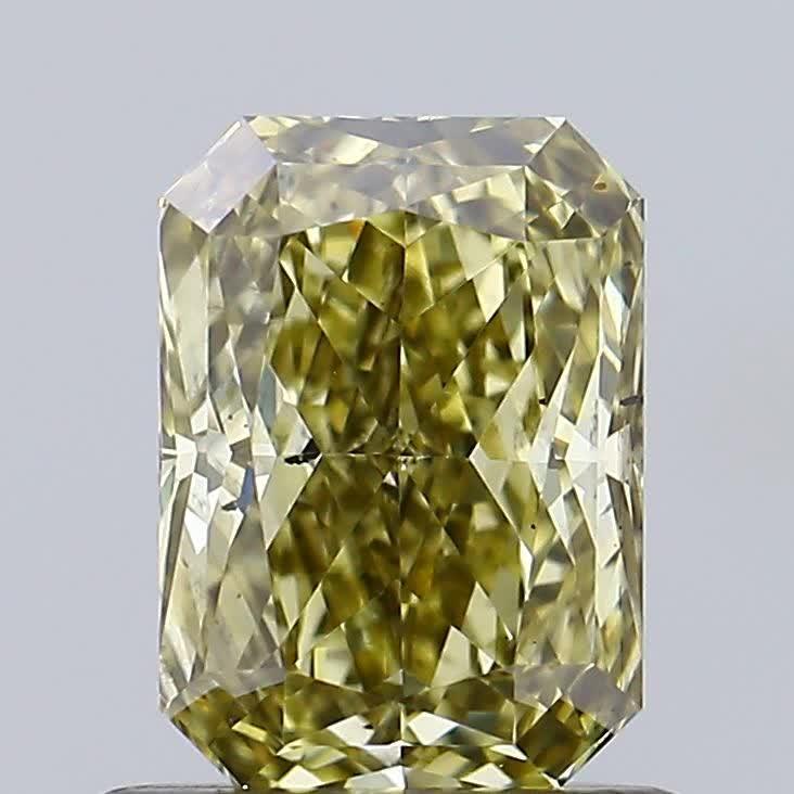0.92 Ct. Fancy Greyish Yellow Radiant Lab Grown Diamond