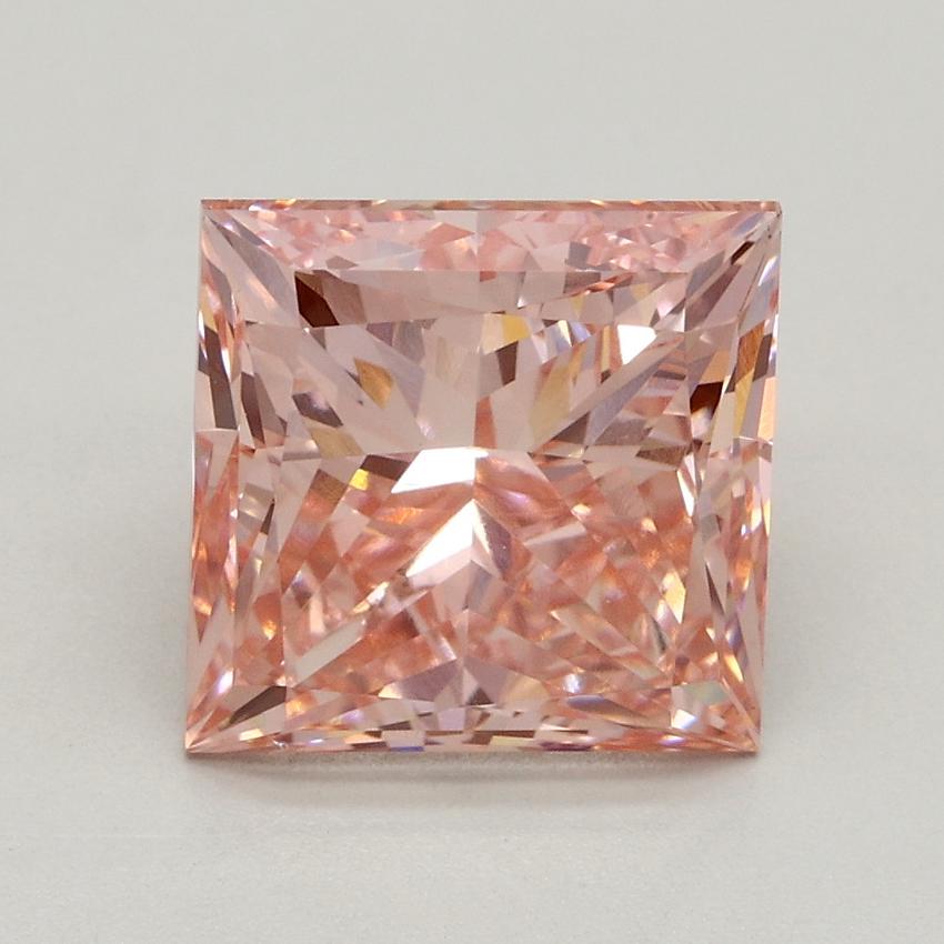 3.15 Ct. Fancy Intense Pink Princess Lab Grown Diamond