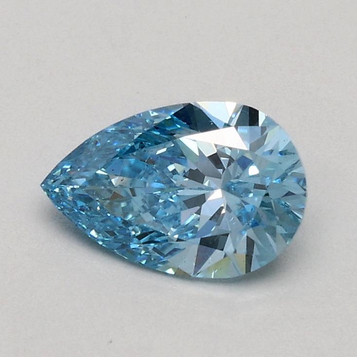 0.50 Ct. Fancy Vivid Blue Pear Lab Grown Diamond
