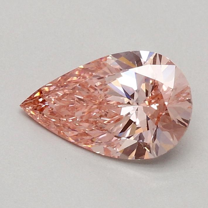 0.51 Ct. Fancy Vivid Pink Pear Lab Grown Diamond