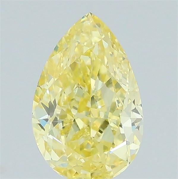 0.76 Ct. Fancy Yellow Pear Lab Grown Diamond
