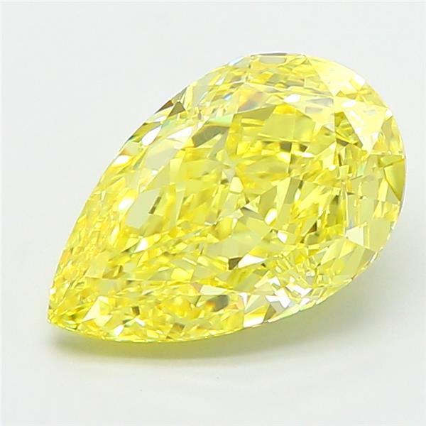 2.75 Ct. Fancy Intense Yellow Pear Lab Grown Diamond