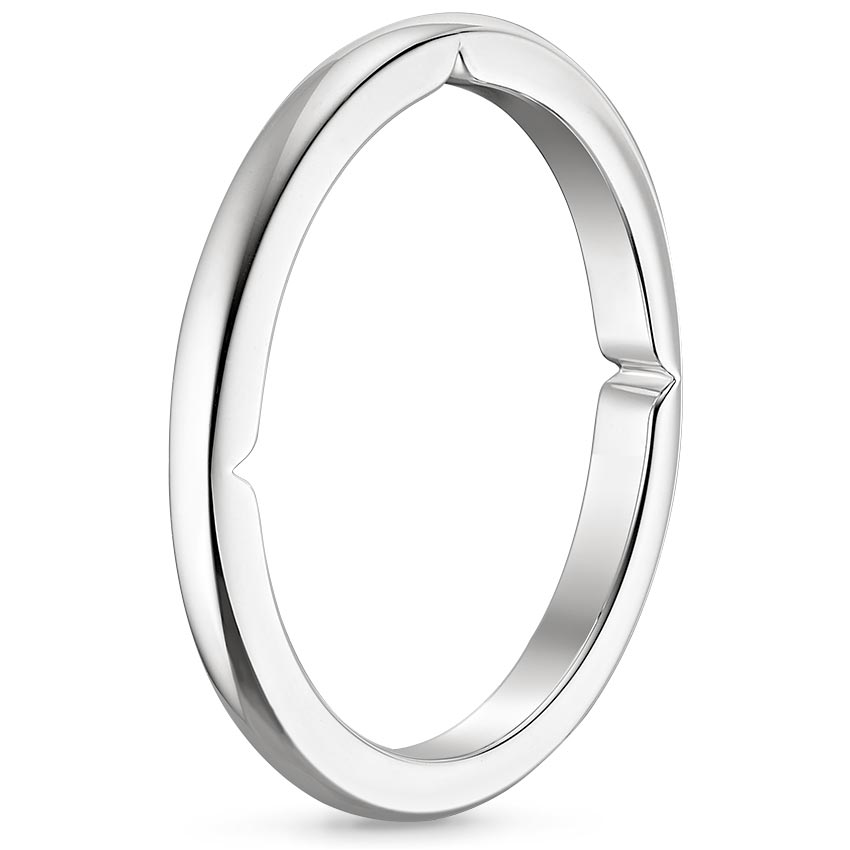 Platinum Heritage Wedding Ring, large side view
