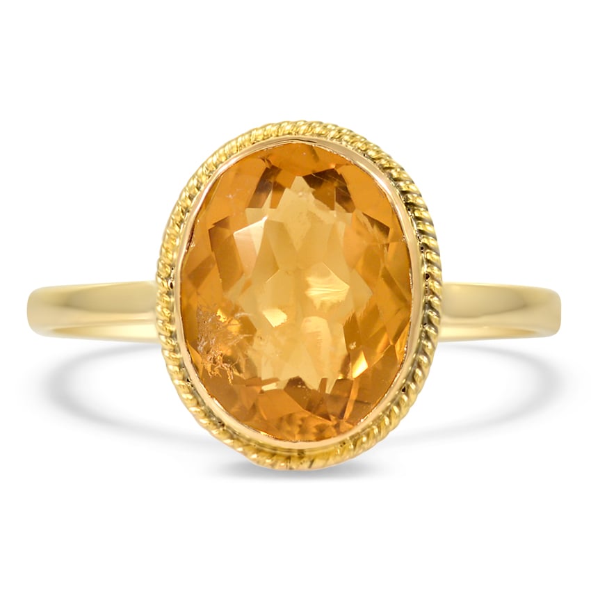 Victorian Citrine Vintage Ring