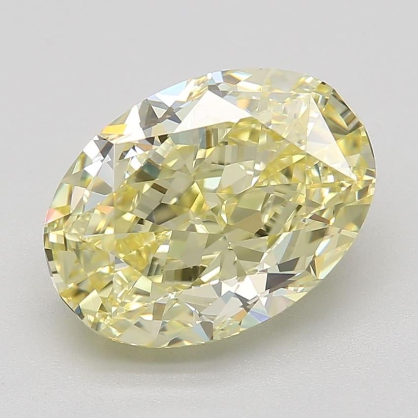 3.54 Ct. Fancy Yellow Oval Diamond