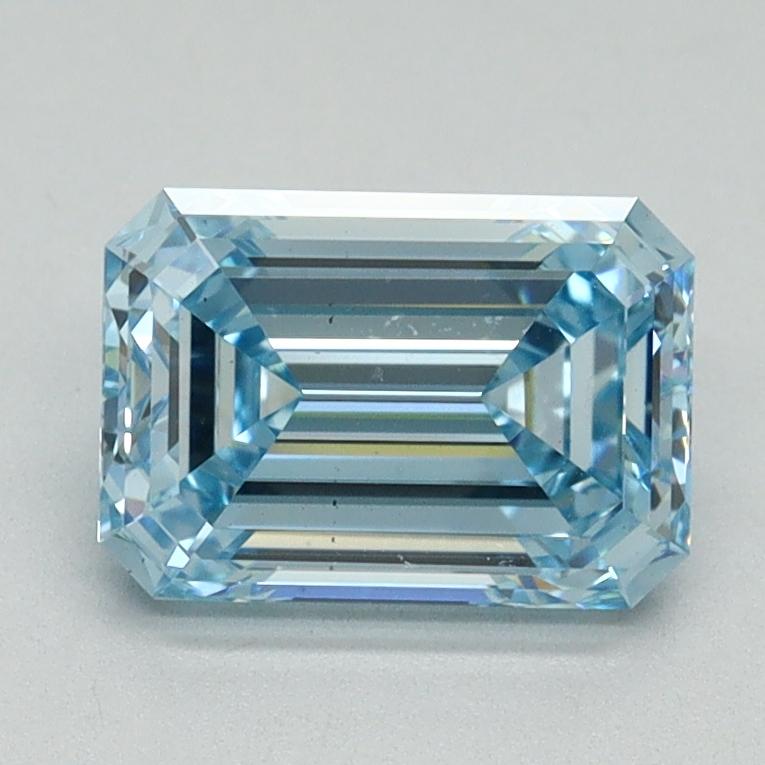 1.54 Ct. Fancy Intense Blue Emerald Lab Grown Diamond