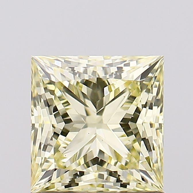 1.03 Ct. Fancy Light Yellow Princess Lab Grown Diamond