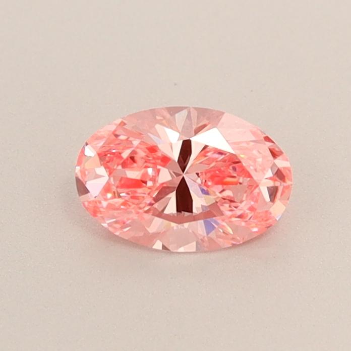 0.43 Ct. Fancy Vivid  Pink Oval Lab Grown Diamond