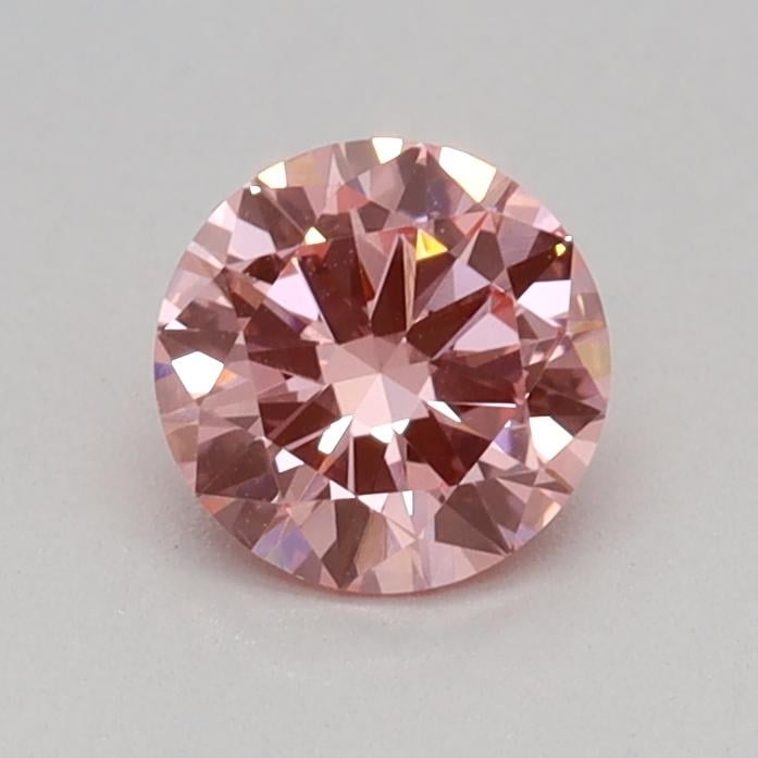 0.32 Ct. Fancy Vivid Pink Round Lab Grown Diamond