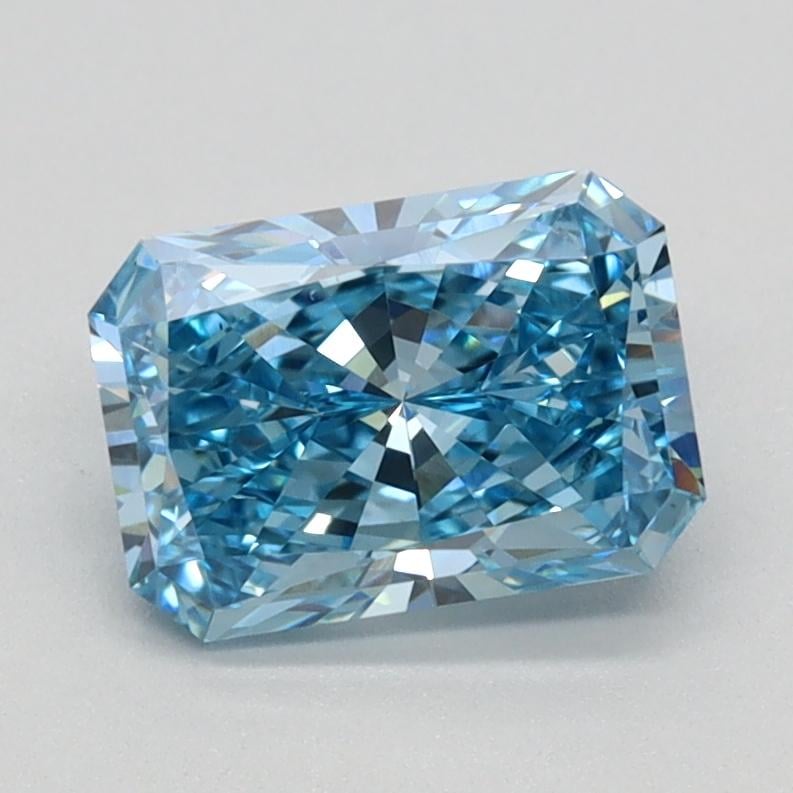 1.15 Ct. Fancy Vivid Blue Radiant Lab Grown Diamond