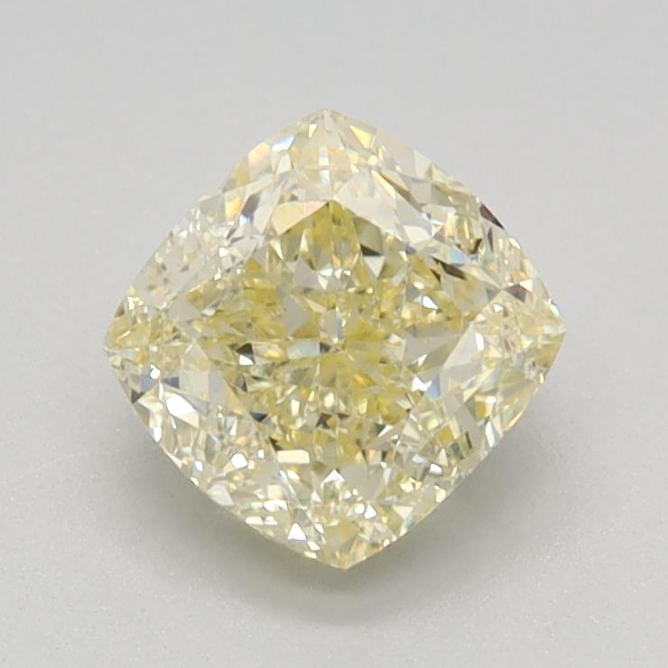 1.06 Ct. Fancy Light Yellow Cushion Lab Grown Diamond