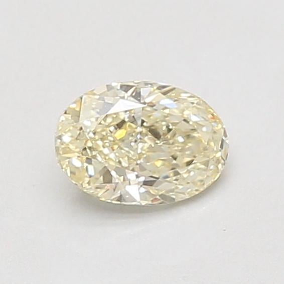 0.53 Ct. Fancy Light Yellow Oval Lab Grown Diamond