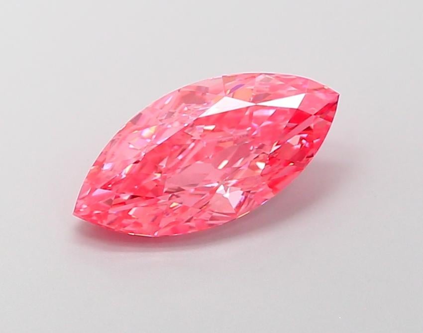 2.15 Ct. Fancy Vivid Pink Marquise Lab Grown Diamond