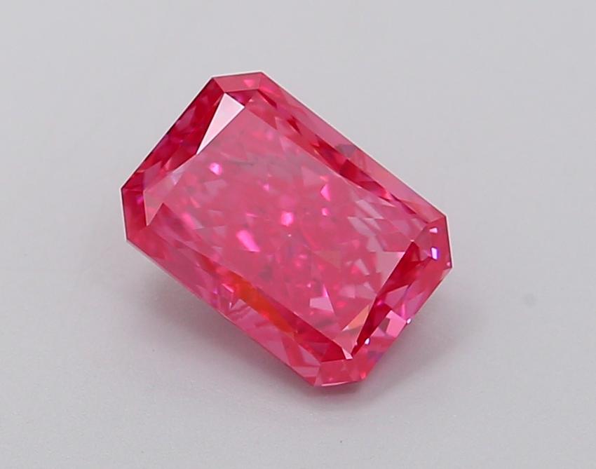 1.56 Ct. Fancy Vivid Pink Radiant Lab Grown Diamond