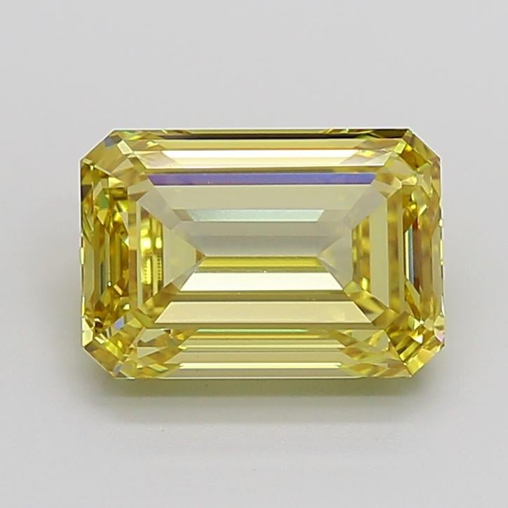 5.45 Ct. Fancy Intense Yellow Emerald Lab Grown Diamond