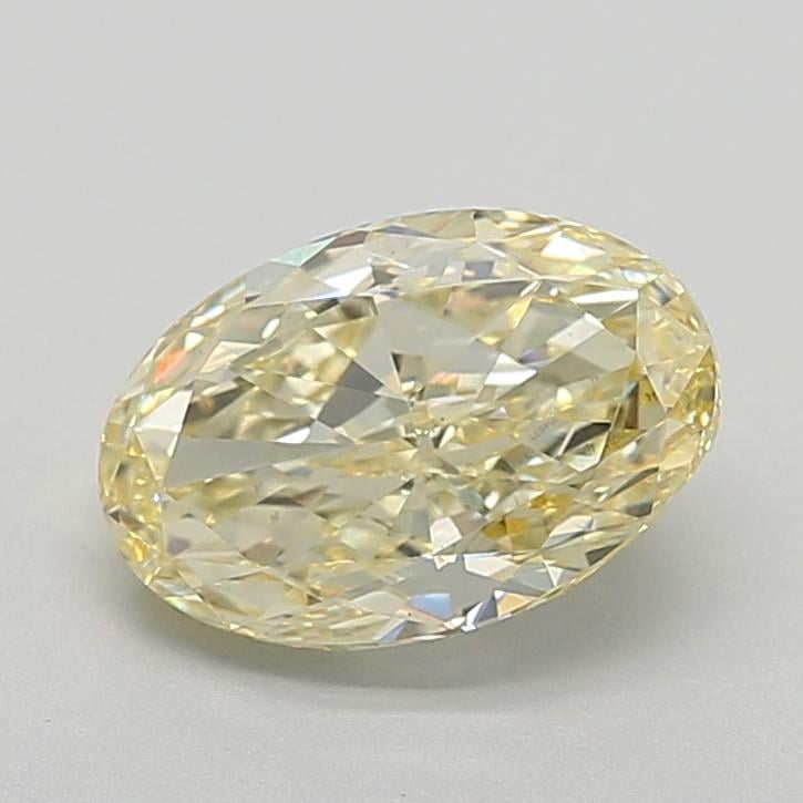2.67 Ct. Fancy  Yellow Oval Lab Grown Diamond