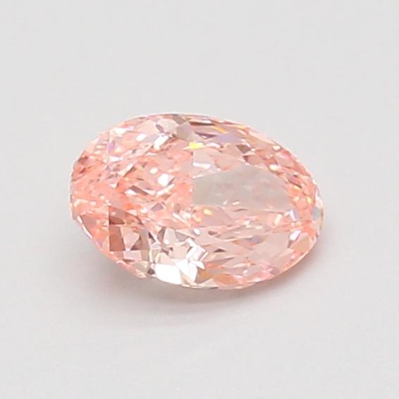 0.59 Ct. Fancy Vivid Pink Oval Lab Grown Diamond
