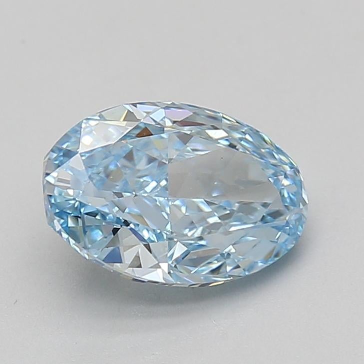 2.08 Ct. Fancy Vivid Blue Oval Lab Grown Diamond